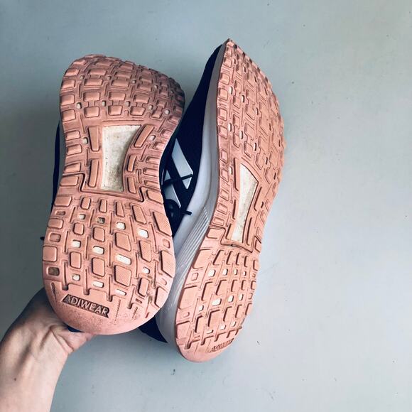 Adidas Women's 9.5 'Duramo 9' Gray Pink Spirit Running Sneakers Cloudfoam - Picture 7 of 11